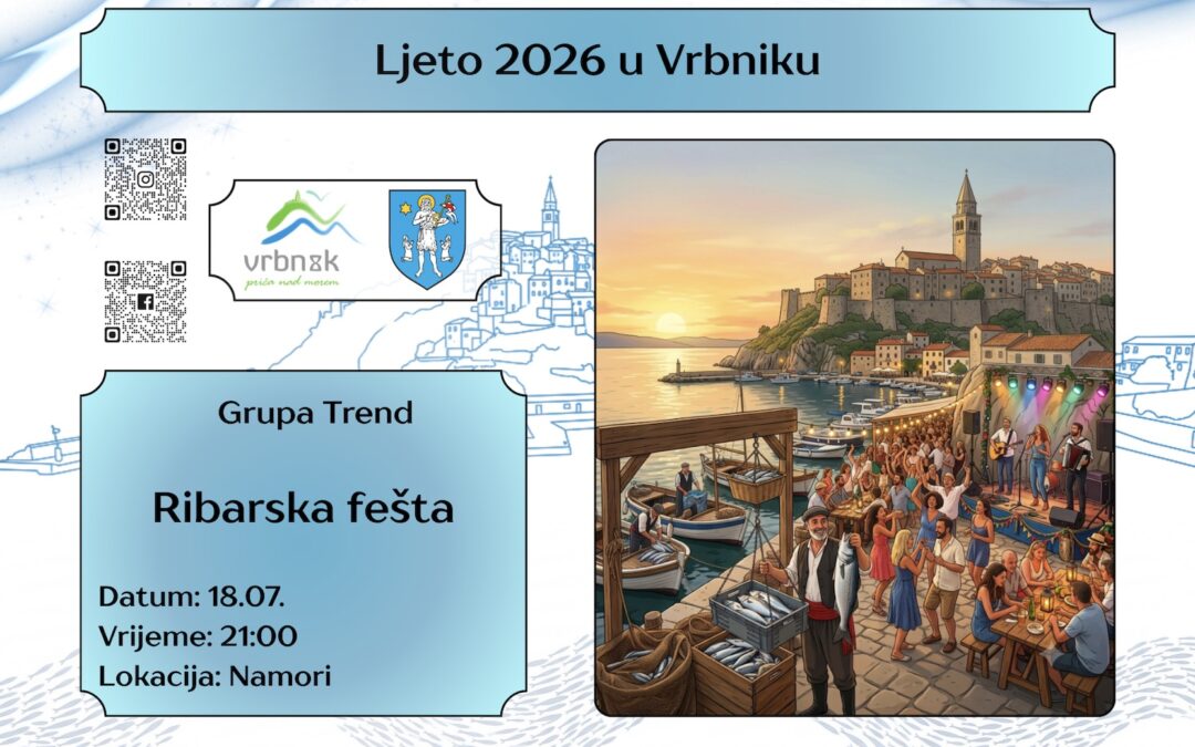 Ribarska fešta i Vrbnička udica 2026 – Halász-feszta és esti buli Vrbnikban (júl. 18.)