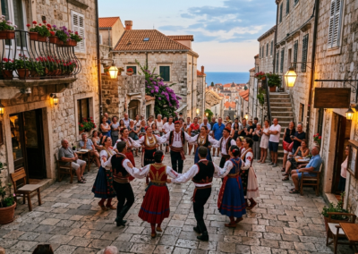 Hagyomanyorzo neptanc-bemutato Vrbnik regi utcaiban