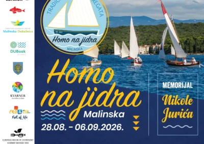 Homo na jidra 2026 vitorlásfesztivál Malinska