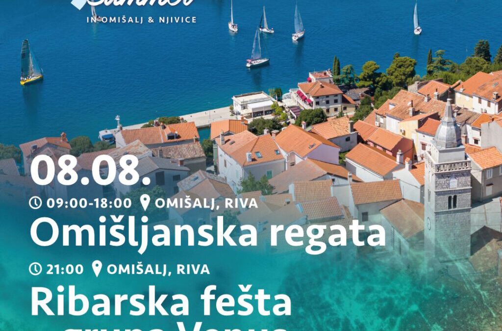 Omišljanska regata és Ribarska fešta 2026 – vitorlásverseny és halász-feszta Omišaljban (augusztus 8.)