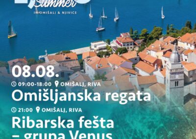 Vitorlásregatta és halász-feszta Omišaljban, Grupa Venus koncerttel