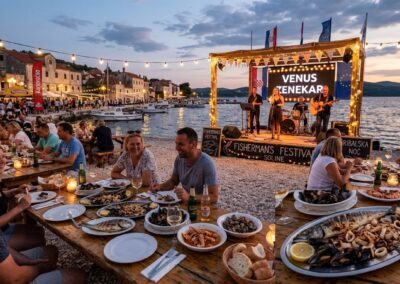 Halász-feszta hangulat, Dobrinj község, Krk sziget