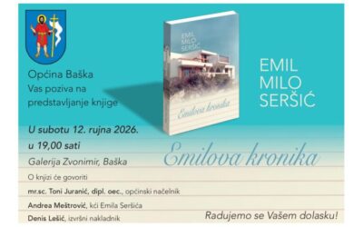 Emilova kronika – Emil Milo Seršić könyvbemutatója Baškán szeptember 12-én