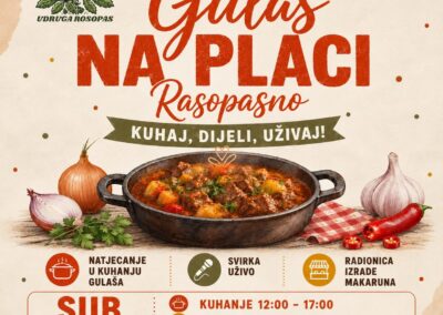Gulaš na placi Rasopasno, 2026. október 3. plakát