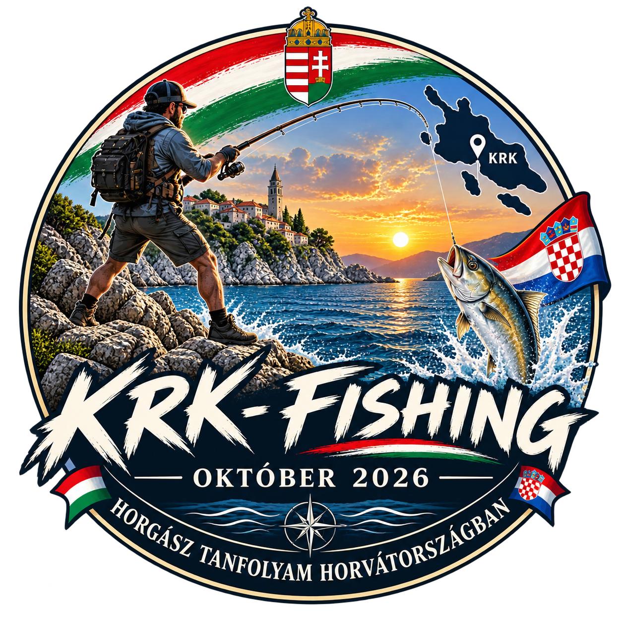 Krk horgásztanfolyam logó