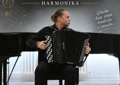 Eugen Kvaternik harmonikaművész koncertplakátja, Galerija Toš, Punat, 2026. október 11. 19:00