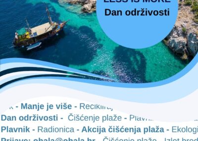 LESS IS MORE Dan održivosti, Plavnik, 2026. október 3. plakát