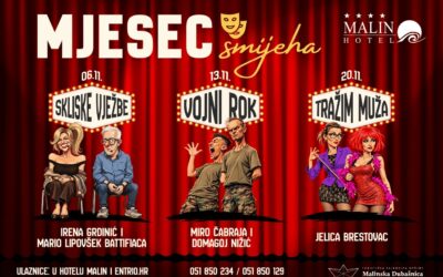 Mjesec smijeha: három vígjáték-este novemberben Malinskán