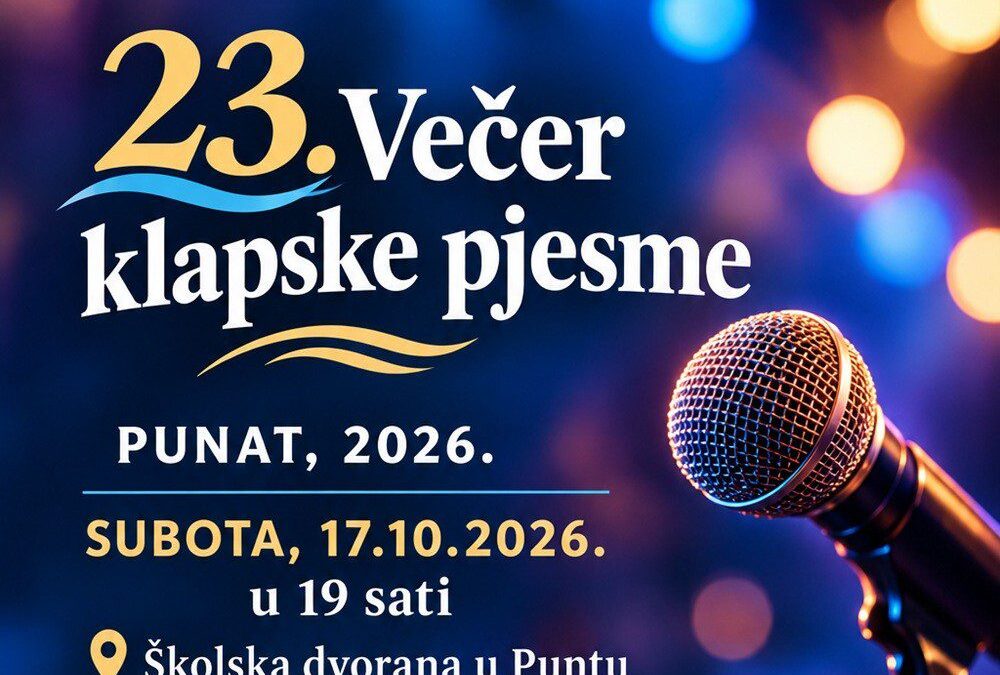 Nyolc klapa egy este: 23. Večer klapske pjesme Punatban, október 17-én